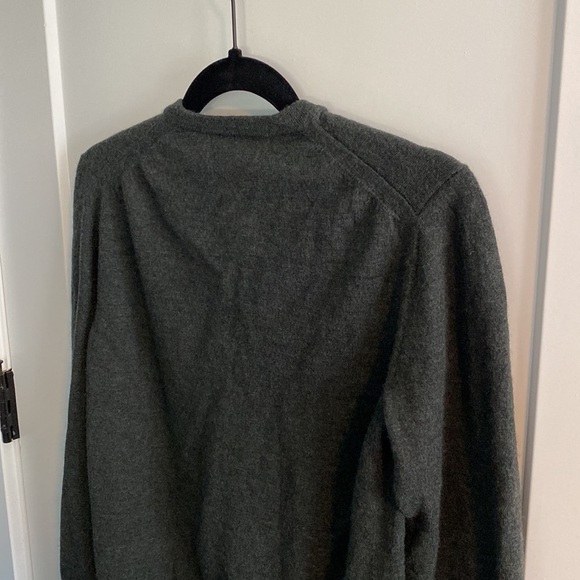 Classic V-Neck Gray Sweater - Picture 9 of 13